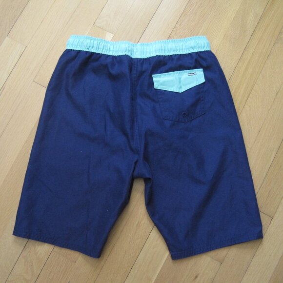 (2) Hurley Boys Swimsuit Shorts Size L (12-13yr) Blue Royal Swim Trunks Navy - Picture 8 of 10